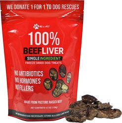 Max and Neo Dog Gear Grain-Free Beef Liver Freeze-Dried Dog Treats, 4.5-oz bag