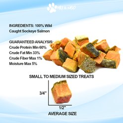 Max and Neo Dog Gear Grain-Free Wild Caught Sockeye Salmon Freeze-Dried Dog Treats, 3.5-oz bag slide 2 of 4