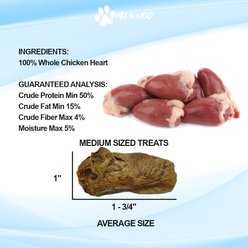 Max and Neo Dog Gear Grain-Free Chicken Heart Freeze-Dried Dog Treats, 4.0-oz bag slide 2 of 4