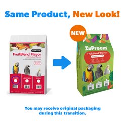 ZuPreem FruitBlend Flavor with Natural Flavors Daily Parrot & Conure Bird Food, 35-lb bag slide 2 of 9