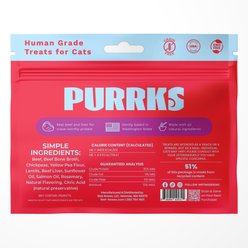 Wet Noses Purrks Human-Grade Beef & Bone Broth Crunchy Cat Treat, 4-oz bag slide 2 of 2