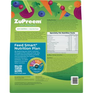 ZuPreem True Harvest Daily Small Bird Food, 2.25-lb bag