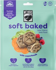 Wet Noses Soft Baked Superfood Human-Grade Soft & Chewy Dog Treats, 8-oz bag