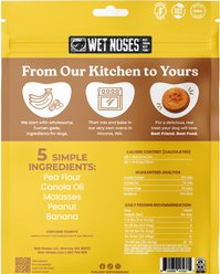 Wet Noses Human-Grade Peanut Butter Banana Crunchy Baked Dog Treats, 10-oz bag slide 2 of 2