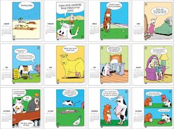 Maison de Papier 2027 Rubes Cow Cartoon Calendar slide 2 of 8