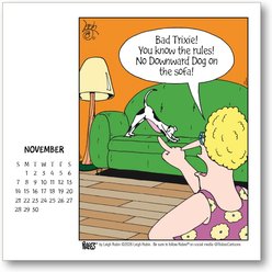 Maison de Papier 2027 Rubes Dog Cartoon Calendar slide 2 of 8
