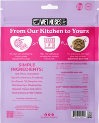 Wet Noses Soft Baked Human-Grade Peanut Butter & Jelly Soft & Chewy Dog Treats, 8-oz bag slide 2 of 2