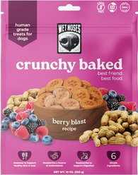 Wet Noses Human-Grade Berry Blast Crunchy Baked Dog Treats, 10-oz bag