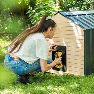 Run Chicken Classic Automatic Chicken Coop Door Opener with Timer, Onyx