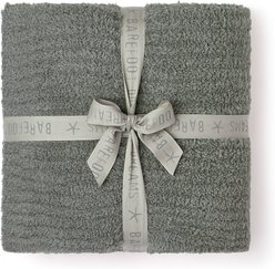Barefoot Dreams CozyChic Ribbed Throw Blanket, Faded Hazel