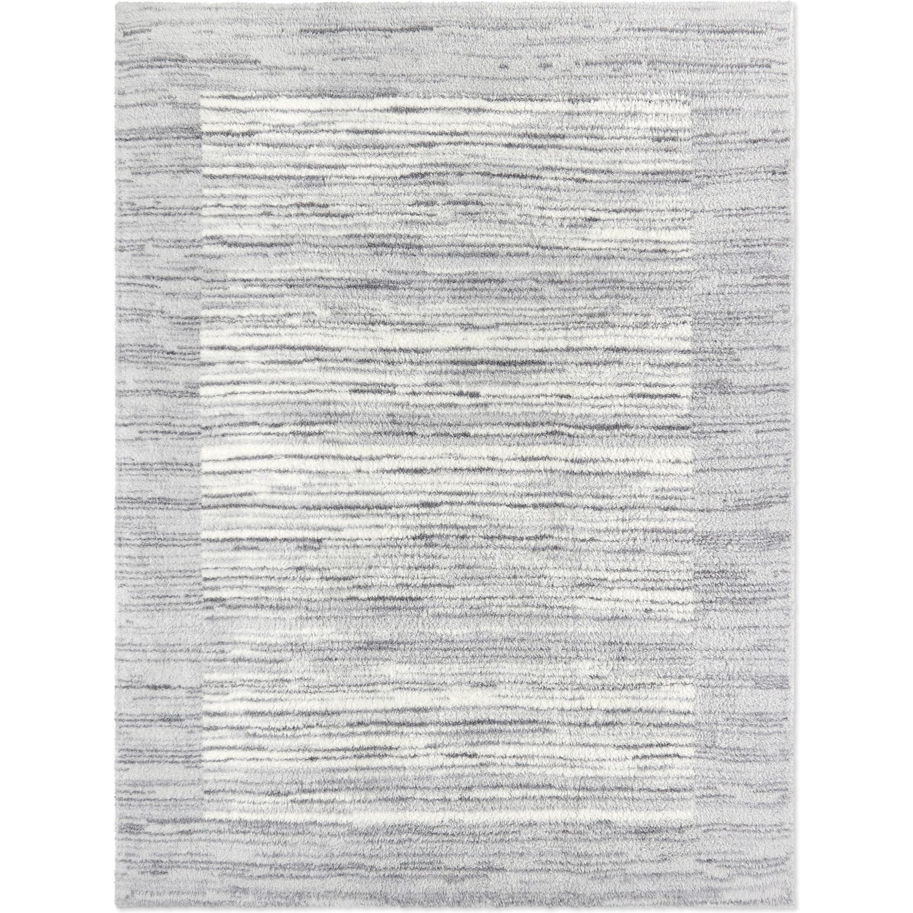 Barefoot Dreams CozyChic Space Dye Border Throw Blanket, Moonbeam Multi