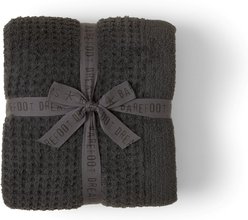 Barefoot Dreams CozyChic Waffle Throw Blanket, Carbon