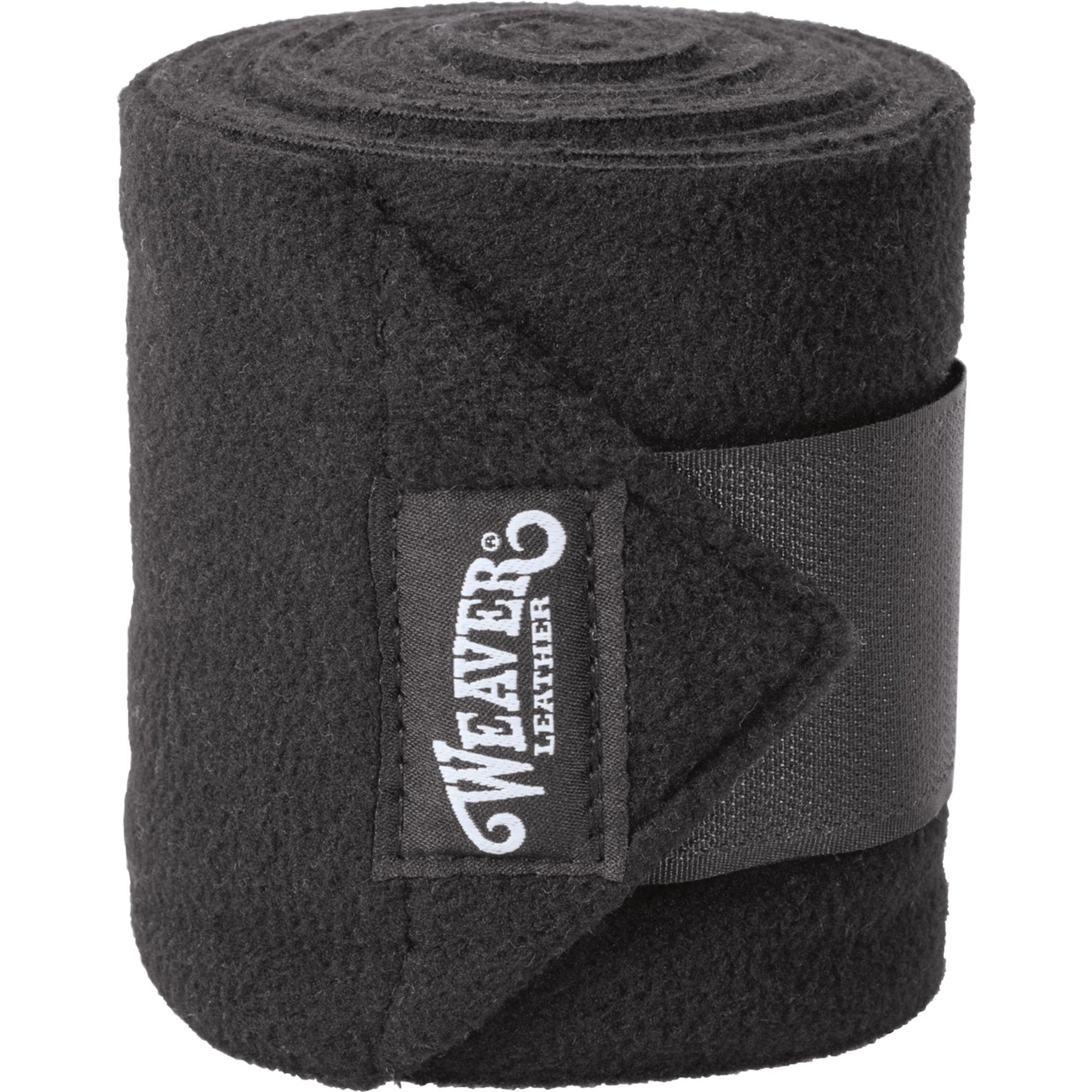 Weaver Equine 240G Polo Leg Wraps, 9-ft long, 1/2-in wide, 4 count, Black