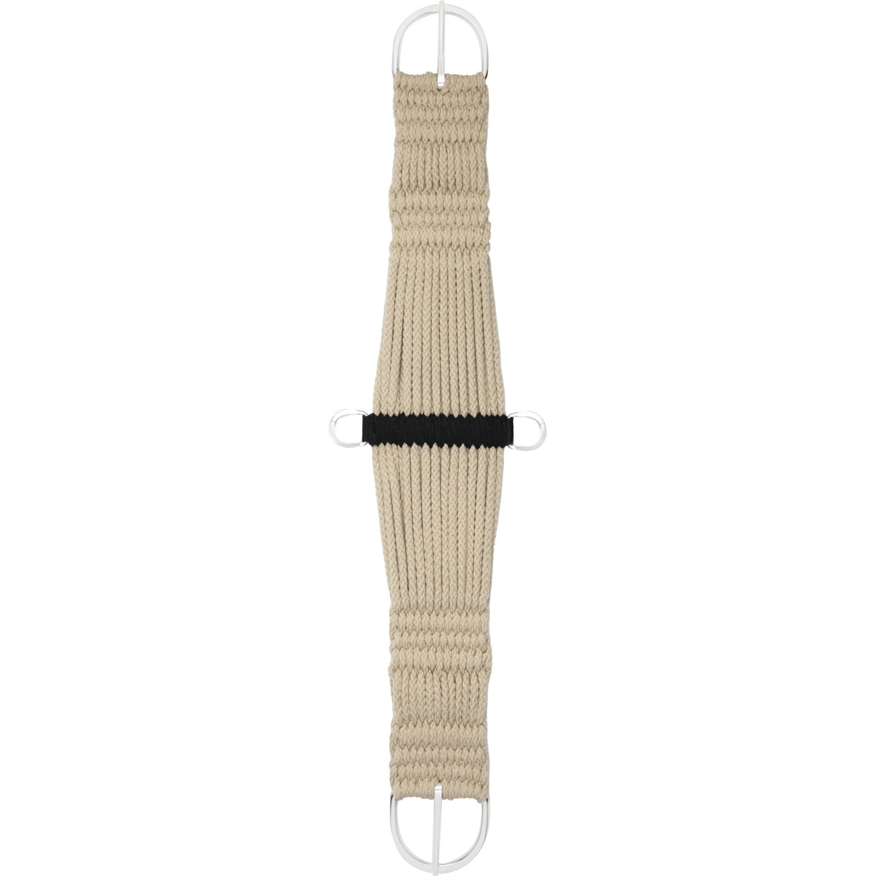 Weaver Equine Rayon 25 Strand Nickle Plated Horse Cinch, Tan, 34-in
