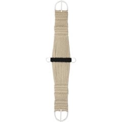 Weaver Equine Rayon 25 Strand Nickle Plated Horse Cinch, Tan, 34-in