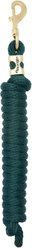 Weaver Equine Soild Brass 225 Poly Horse Lead Rope, 10-ft long, 5/8-in wide, Hunter Green