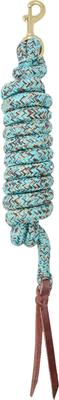 Show full view: Weaver Equine Cowboy Horse Lead with Snap, 10-ft long, 5/8-in wide, Turquoise/Brown/Tan slide 5 of 7