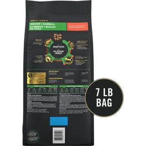 Purina Pro Plan Adult Indoor Hairball Management Salmon & Rice Formula Dry Cat Food, 7-lb bag