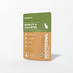 Rooted Owl Mobility & Calm Hemp Extract Bites Chicken Flavored Calming Supplement for Cats, 1.75-oz, 30 count