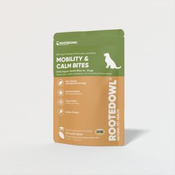 Rooted Owl Mobility & Calm Hemp Extract Bites Chicken Flavored Calming Supplement for Dogs, 1.75-oz, 30 count