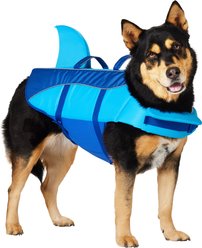 Frisco Shark Dog Life Jacket, Ocean Blue, X-Large