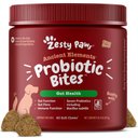 Zesty Paws Ancient Elements Probiotic Bites Bison Flavored Soft Chews Digestive Supplement for Dogs, 90 count