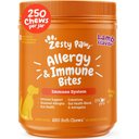 Zesty Paws Allergy & Immune Bites Lamb Flavored Soft Chews Allergies, Immune, & Gut Support Supplement for Dogs, 250 count