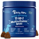 Zesty Paws Senior Advanced 11-in-1 Bites Chicken Flavored Soft Chews Multivitamin for Senior Dogs, 90 count