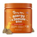 Zesty Paws Allergy & Immune Bites Lamb Flavored Soft Chews Allergies, Immune, & Gut Support Supplement for Dogs, 90 count