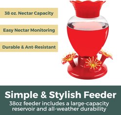 North States Perfect Petal Hummingbird Bird Feeder slide 2 of 8