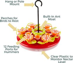 North States Hanging Tray Hummingbird Bird Feeder slide 2 of 7