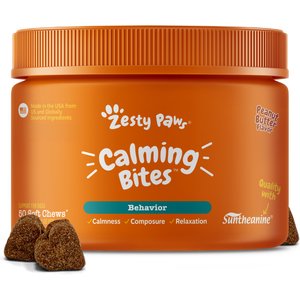 Zesty Paws Calming Bites Peanut Butter Flavored Soft Chews Composure & Relaxation Supplement for Dogs, 50 count
