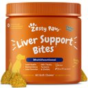 Zesty Paws Liver Support Bites Chicken Flavored Soft Chews Milk Thistle Supplement for Dogs, 180 count bundle