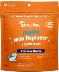 Zesty Paws Milk Replacement Supplement Powder for Puppies & Senior Dogs, 12-oz bag