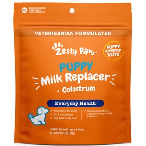Zesty Paws Milk Replacement Supplement Powder for Puppies & Senior Dogs, 12-oz bag