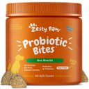 Zesty Paws Probiotic Bites Chicken Flavored Soft Chews Gut Flora & Digestive Supplement for Dogs, 90 count