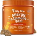 Zesty Paws Allergy & Immune Bites Allergies, Immune, & Gut Support Peanut Butter Flavored Soft Chews Suppl...