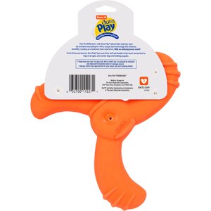 Hartz Dura Play Boomerang Bacon Scented Squeaky Latex Dog Toy, Color Varies, 1 count