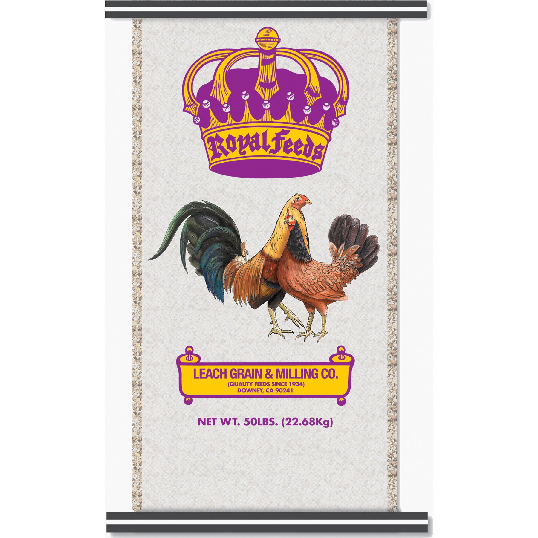 Leach High Octane with Cracked Corn Feed Chicken Food Mixer, 50-lb bag