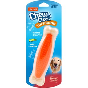 Hartz Chew 'n Clean Tuff Bone Tough Dog Chew Toy Toy, Color Varies, Large
