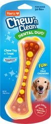 Hartz Chew 'n Clean Dental Duo Dog Treat & Chew Toy, Large, 1 count