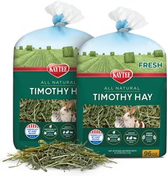 Kaytee Natural Timothy Hay Small Animal Food, 6-lb bag, bundle of 2