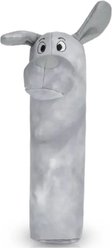 Pata Pal Dawgy-Do Water Bottle Crinkle Tough Dog Chew Toy, Gray, 11-in