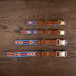 Pendleton Heritage Adjustable Dog Collar, Mystic Lake, Medium: 13 to 16-in neck, 3/4-in wide slide 2 of 9
