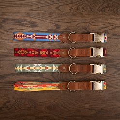 Pendleton Heritage Adjustable Dog Collar, Mystic Lake, Small: 11 to 13-in neck, 3/4-in wide slide 2 of 8