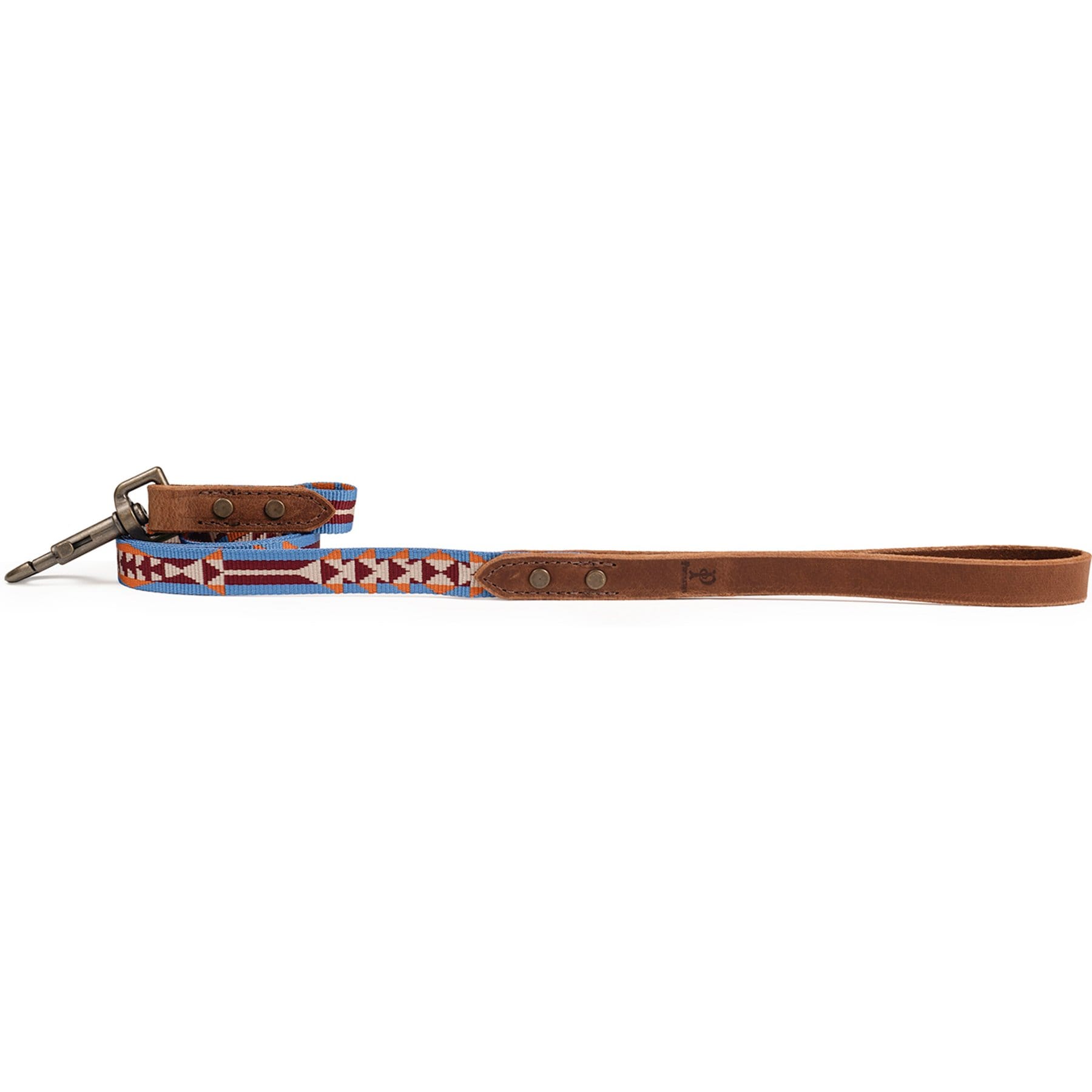 Pendleton Heritage Handle Standard Dog Leash, Mystic Lake, 6-ft long, 3/4-in wide
