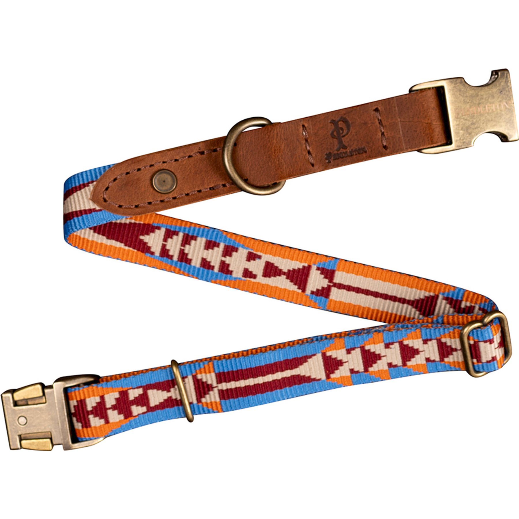 Pendleton Heritage Adjustable Dog Collar, Mystic Lake, Medium: 13 to 16-in neck, 3/4-in wide