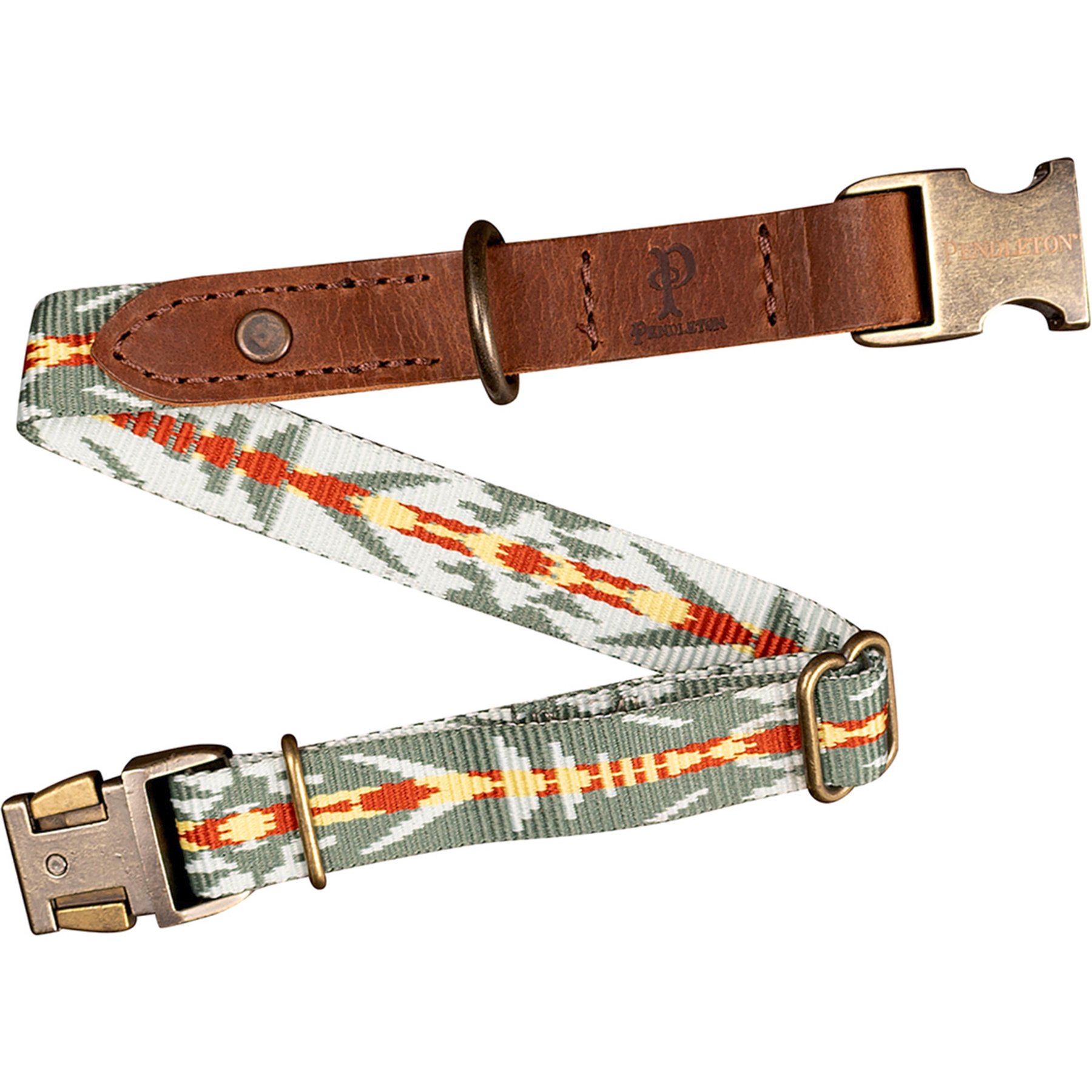 Pendleton Heritage Adjustable Dog Collar, Bridge Creek, Medium: 13 to 16-in neck, 3/4-in wide