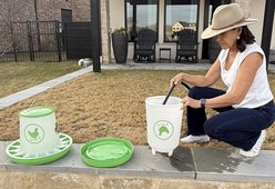 Zylina Chicken Waterer, 3.7-gal, Green slide 2 of 9