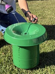 Zylina Powder Coated Metal Chicken Waterer, 3.2-gal, Green slide 2 of 9